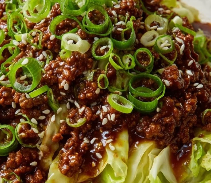 20-Minute Low-Carb Mongolian Ground Beef and Cabbage Stir-Fry