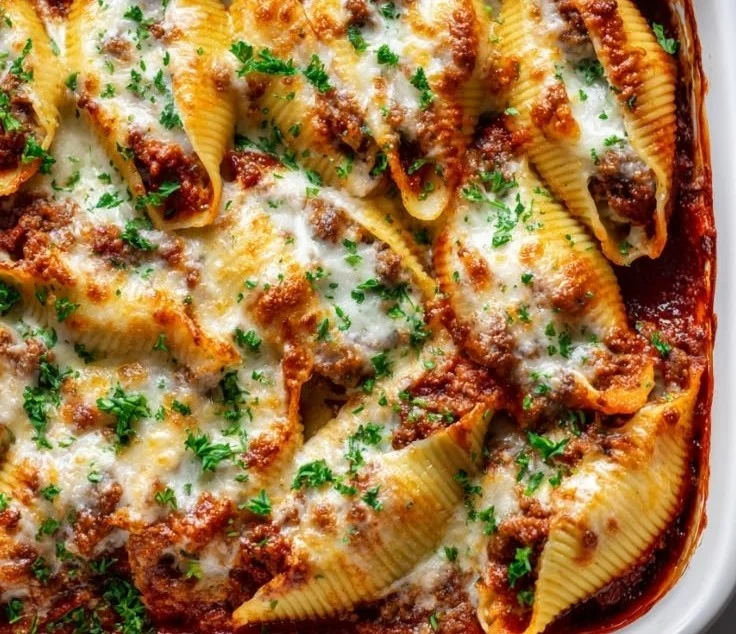 Cheesy Sausage Stuffed Jumbo Shells