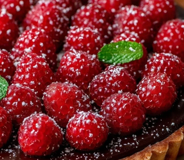 Decadent Chocolate Raspberry Tart